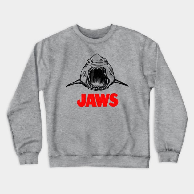 Jaws Crew Crewneck Sweatshirt by Vamplify